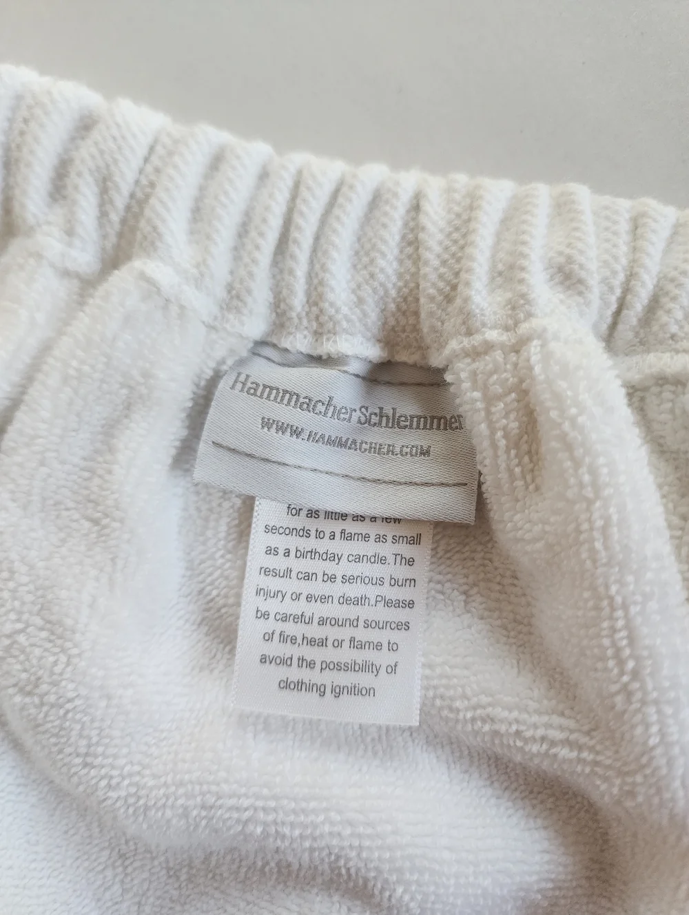 Hammacher Schlemmer Wrap Towel in White